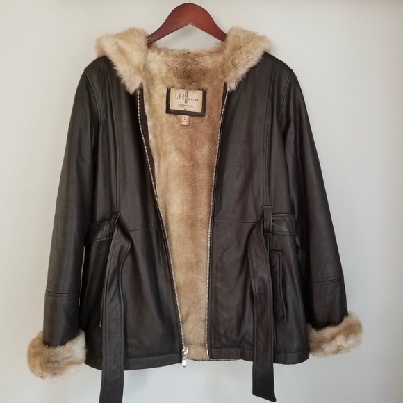 Wilson Jackets & Blazers - Wilson Vintage Genevieve Belted Leather Jacket